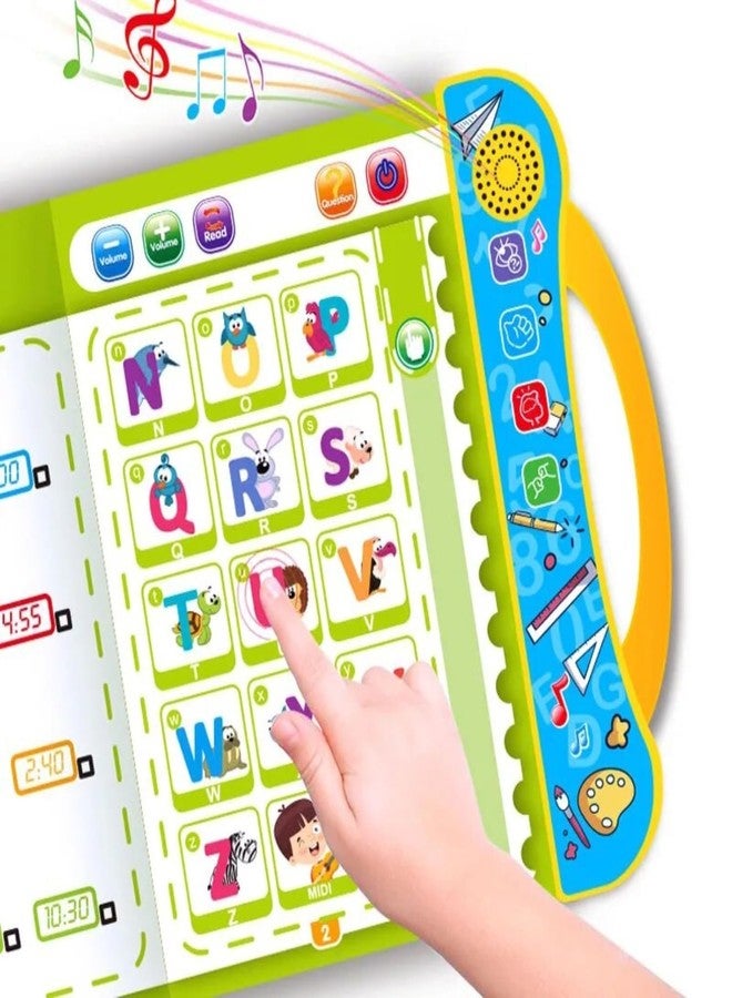 BeFunky Intelligence Book English Letters & Words Learning Sound Book, Fun Educational Toys. Activities with Numbers, Shapes, Animals Phonetic Learning Book for Toddlers - Image 3